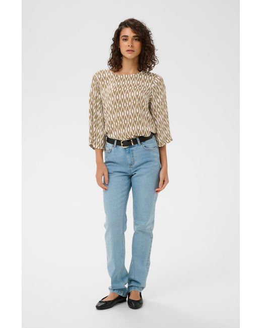 Kaffe Natural Bluse Ebellen Amber