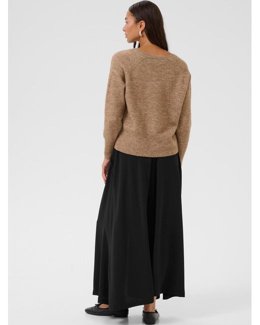 Kaffe Brown Pullover Kaniel