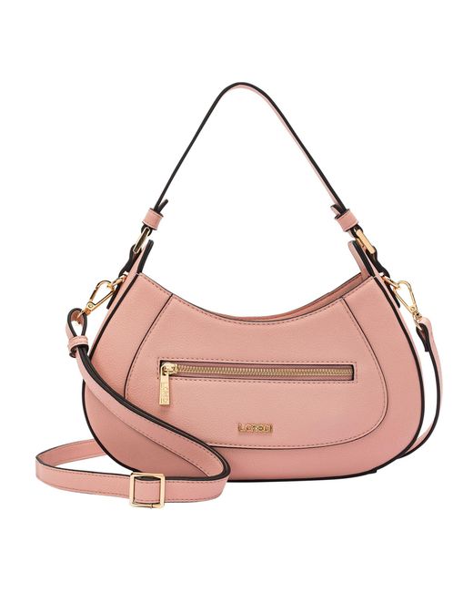 L. CREDI Pink Schultertasche Odelia