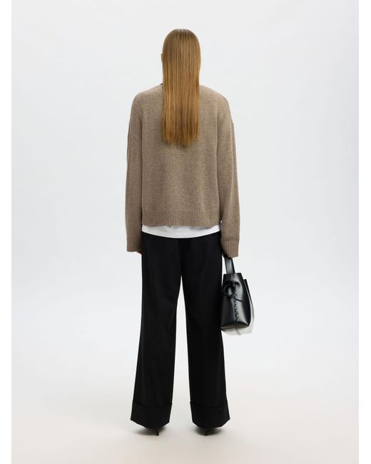 SELECTED Brown Pullover
