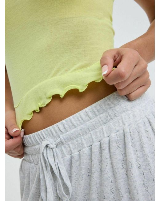 Seamless Basic Green Top Cotton