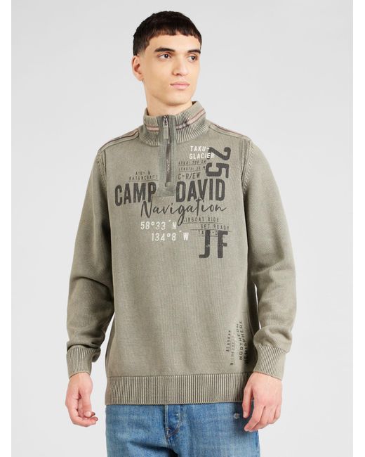 Camp David Pullover in Gray für Herren