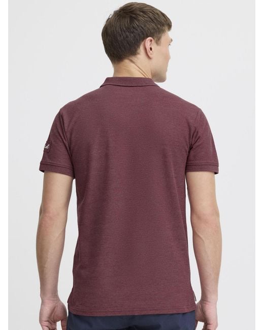 Solid Shirt in Purple für Herren