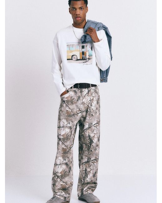 Pull&Bear Shirt in White für Herren