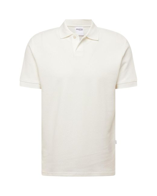 SELECTED Poloshirt 'slhmaurice' in White für Herren