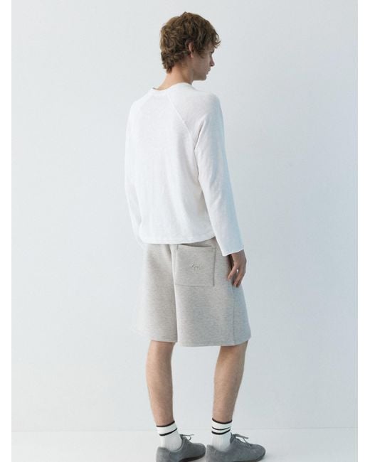 Pull&Bear Shorts in White für Herren