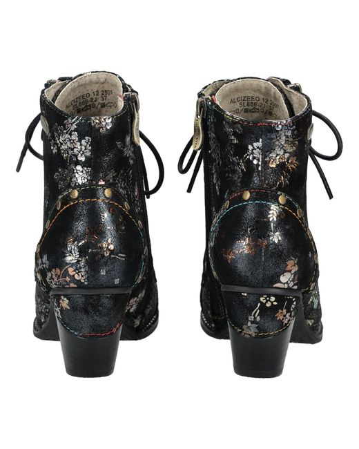 LAURA VITA Black Schnürstiefelette