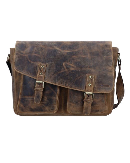 Greenburry Brown Messenger Vintage 1541 Revolver