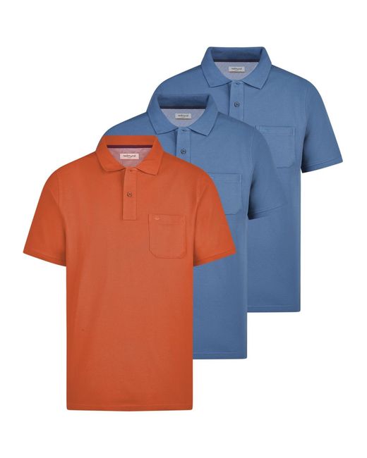 Redmond Shirt Basic in Orange für Herren