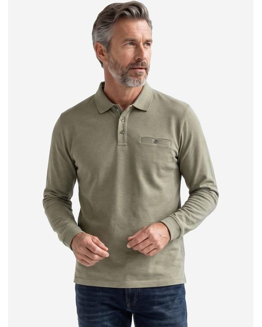 CASA MODA Shirt Basic in Green für Herren