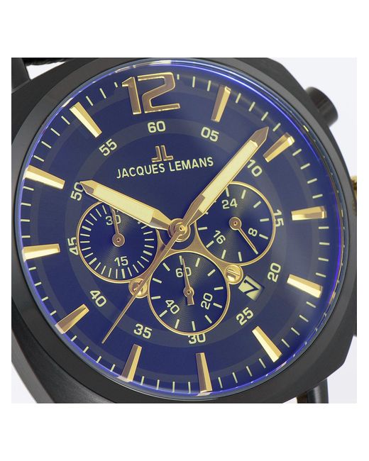 Jacques Lemans Analoguhr in Black für Herren