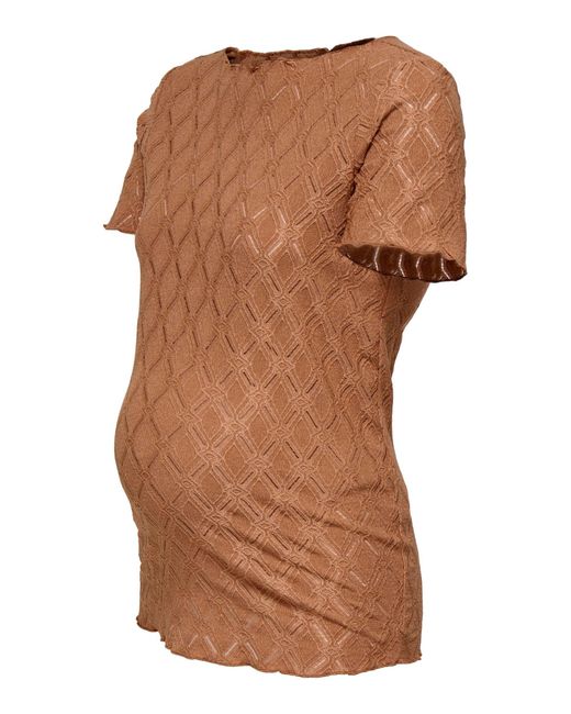 ONLY Brown T-Shirt Olmjunila