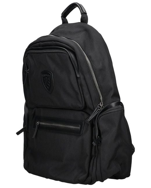 Blauer Rucksack in Black für Herren