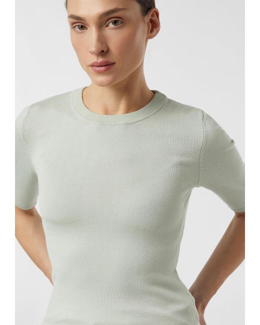 Comma, White Strickpullover
