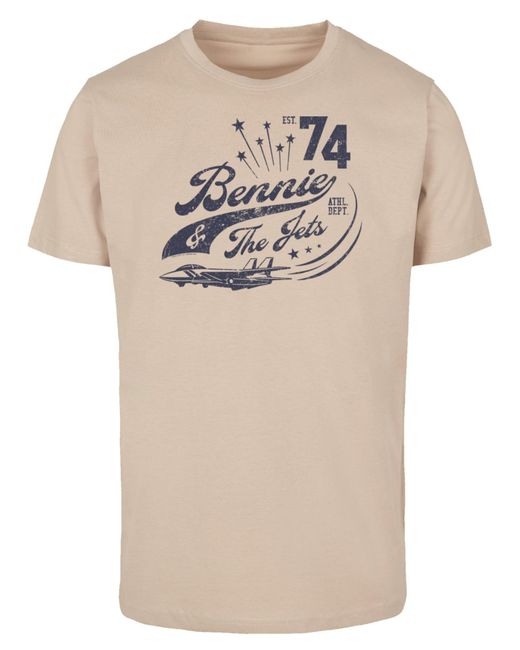 F4NT4STIC T-Shirt Elton John Bennie And The Jets in Natural für Herren