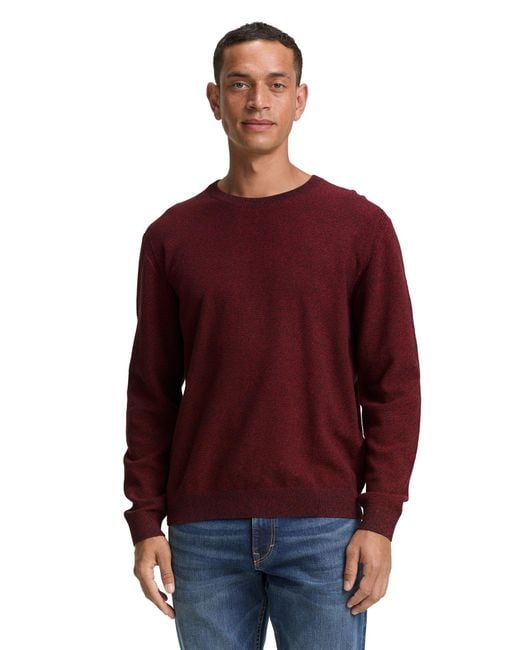 Tom Tailor Pullover in Red für Herren