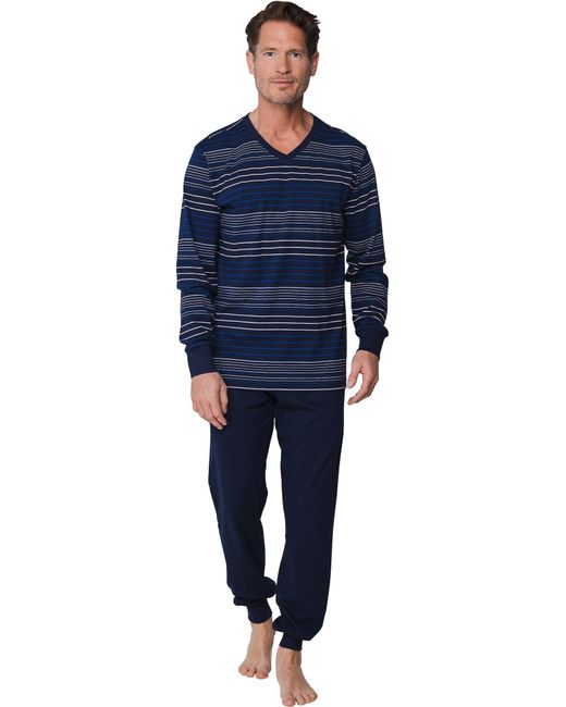 Pastunette Pyjama Lang in Blue für Herren