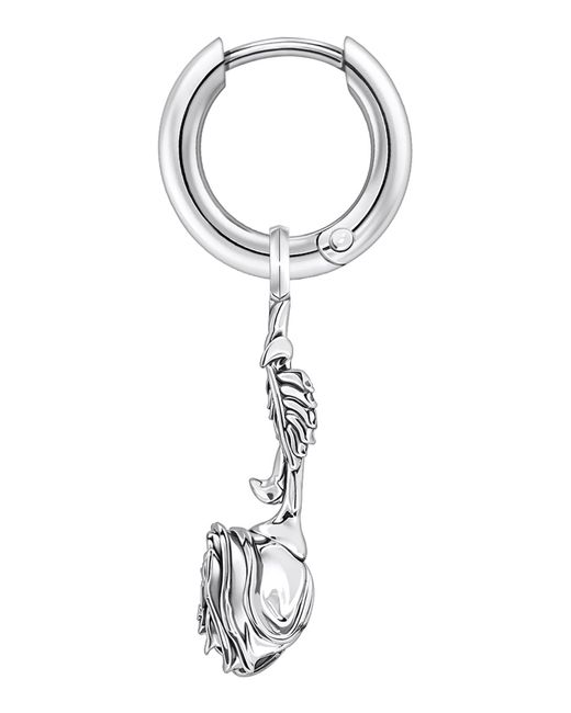 Thomas Sabo White Einzel-Creole Midnight Rose