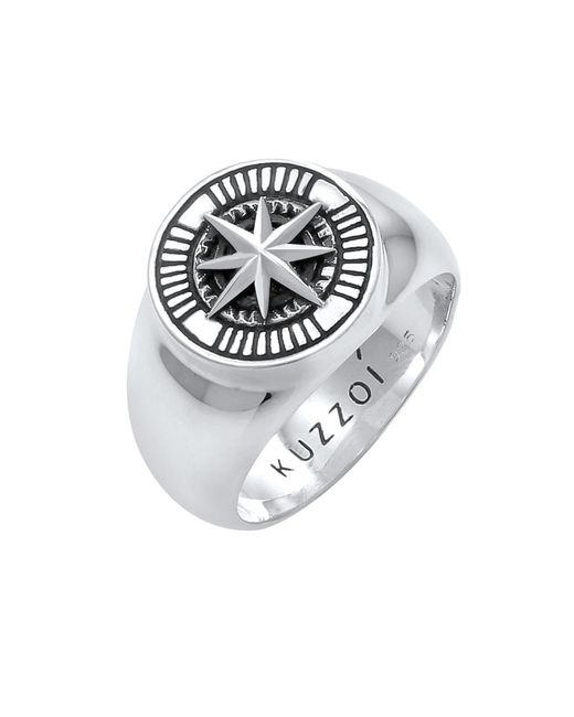 Kuzzoi Ring 'siegelring in White für Herren