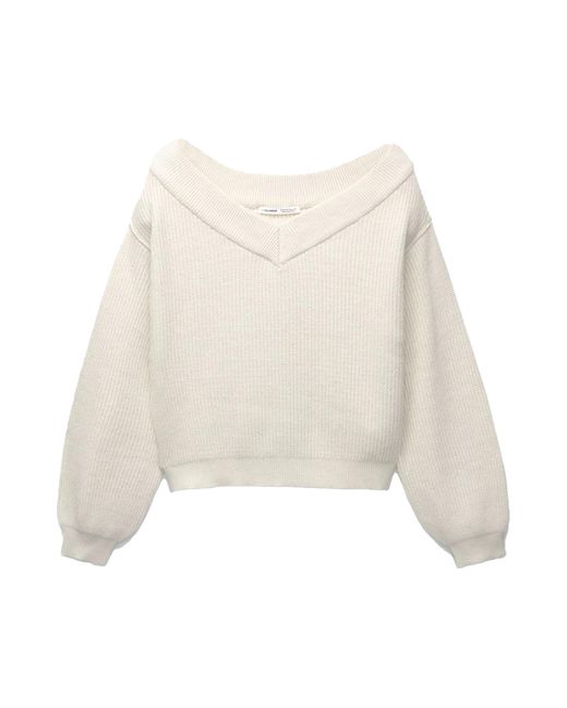 Pull&Bear Natural Pullover Pico