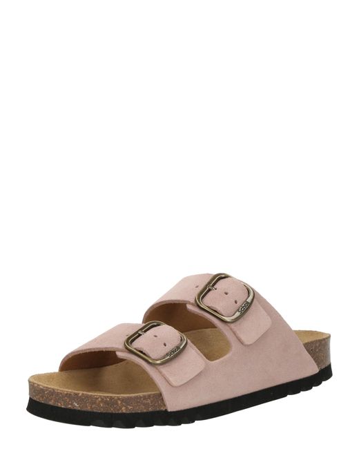 Scholl Brown Pantolette 'Josephine'