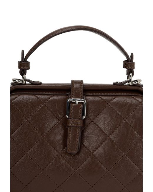 faina Brown Handtasche