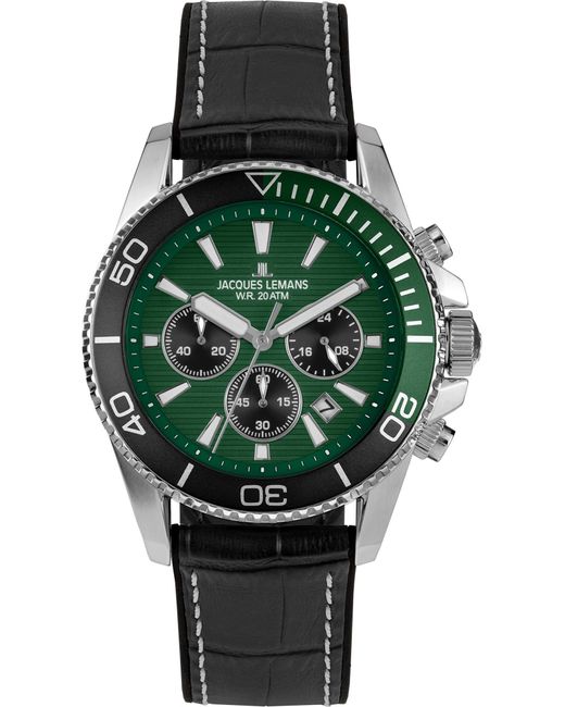 Jacques Lemans Uhr in Green für Herren