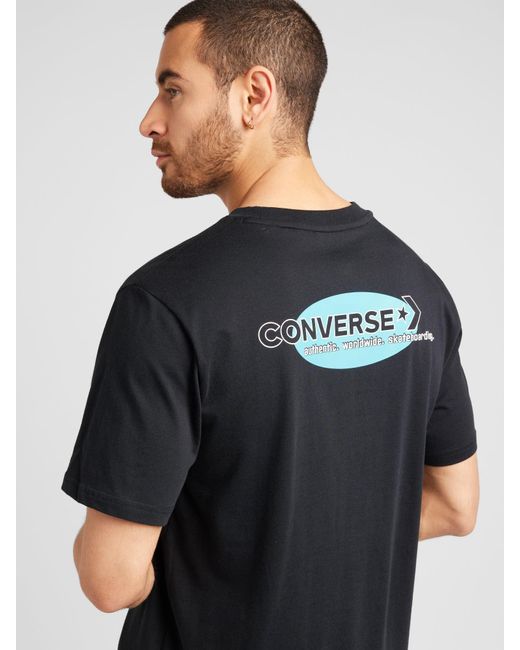Converse T-shirt 'classic skateboarding' in Black für Herren