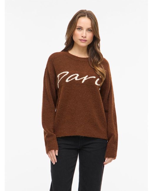 Vila Brown Pullover Viluna