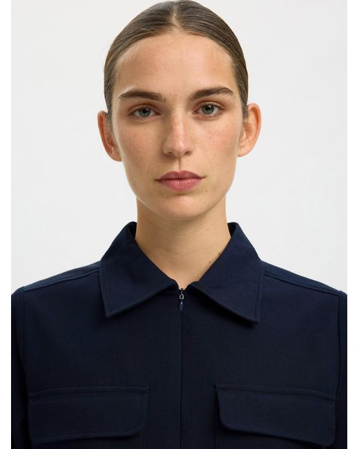 SELECTED Blue Bluse Slftora