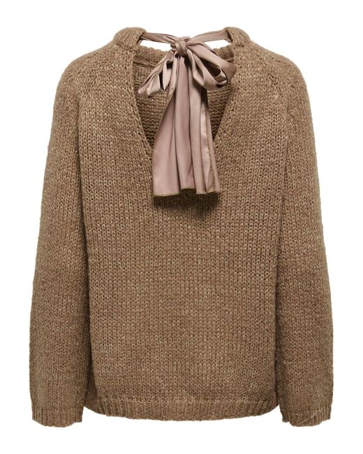 ONLY Brown Pullover Shine