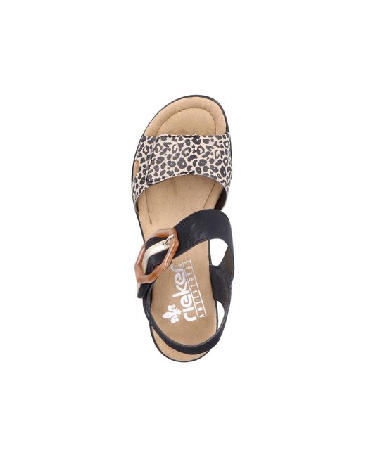 Rieker Black Sandale