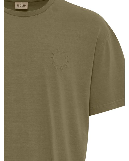 Solid T-Shirt Sd Markell in Green für Herren