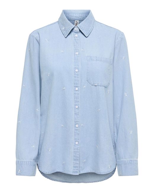 ONLY Blue Bluse 'Onlviola'