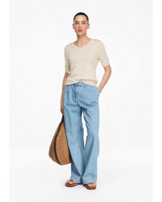 Comma, White Pullover