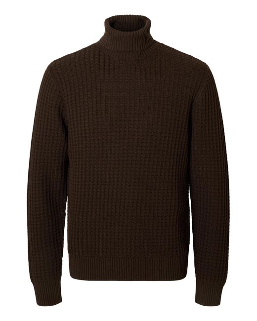 SELECTED Pullover Slhtom in Brown für Herren