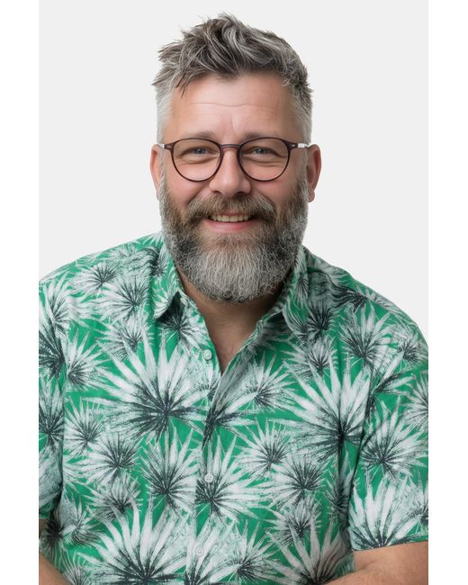 Men Plus Hemd in Green für Herren