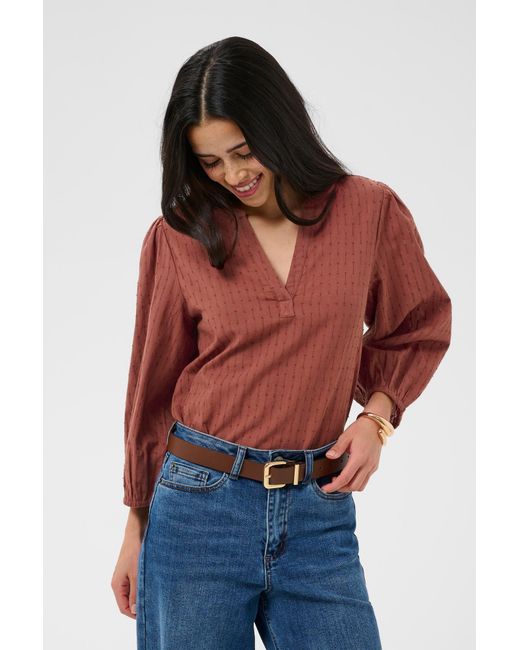 Kaffe Red Bluse Bea