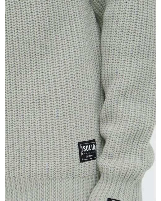 Solid Strickjacke Arno in Gray für Herren