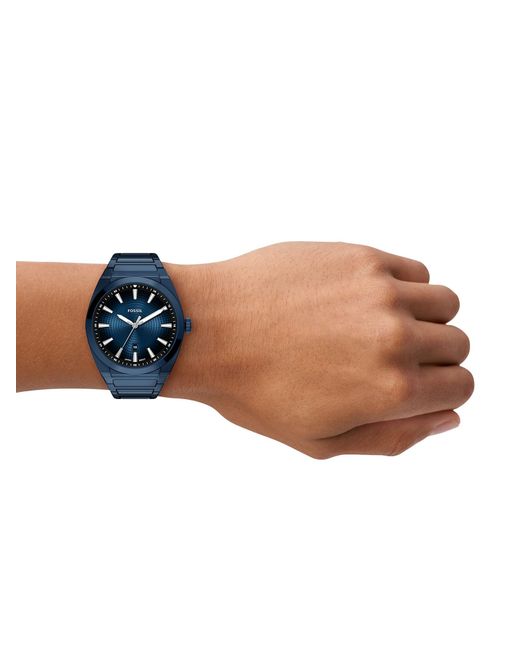 Fossil Uhr Everett in Blue für Herren