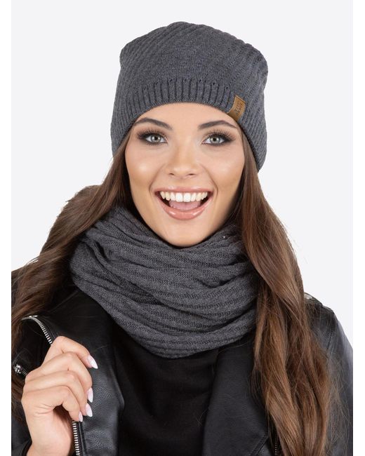 Vivience Gray Mütze 7017 Set