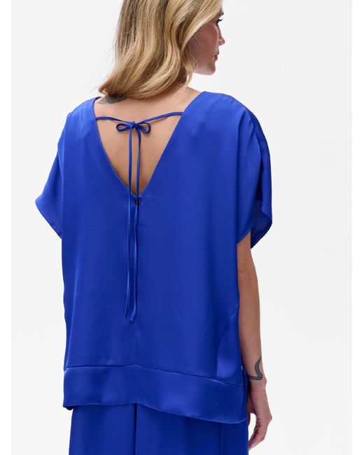 Blue Shadow Blue Bluse
