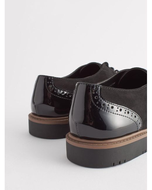 Next Brown Schnürschuh
