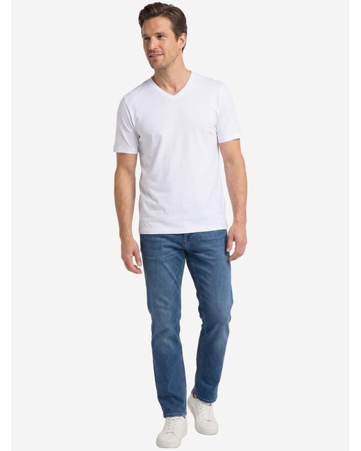 Redmond Shirt Basic in Blue für Herren