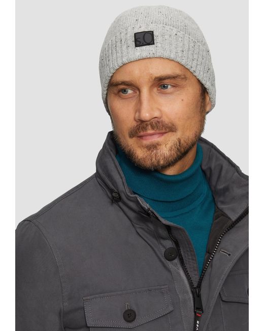 S.oliver Mütze in Gray für Herren