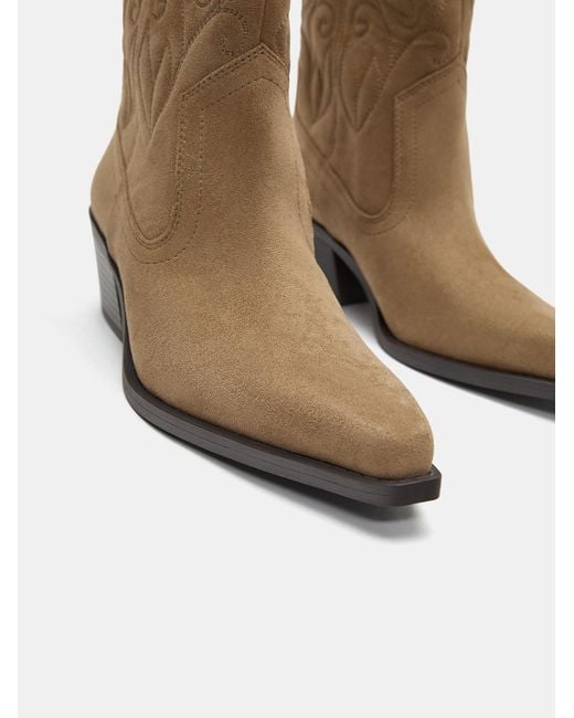 Pull&Bear Natural Stiefel