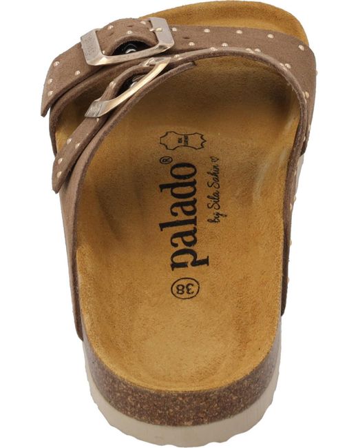 Palado by Sila Sahin Brown Pantolette 'Samos Glint'