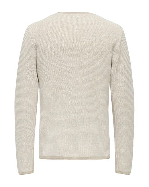 Only & Sons Pullover Seric in Natural für Herren