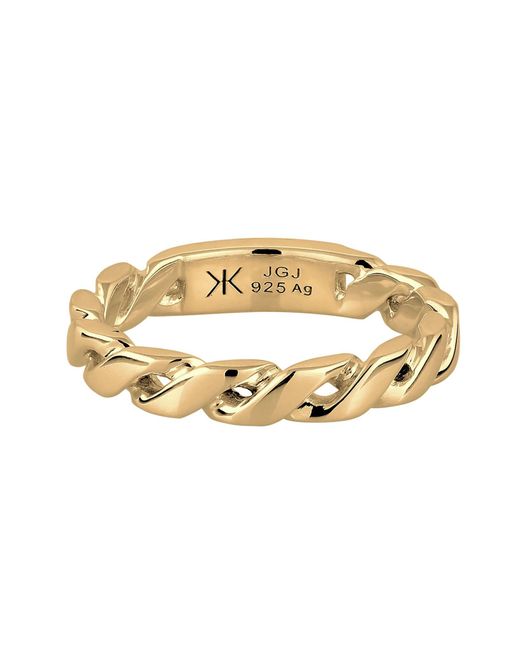 Kuzzoi Ring in Metallic für Herren