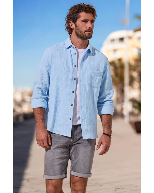 Beachtime by Lascana Hemd in Blue für Herren